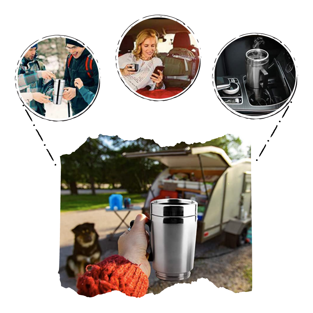 Tasse bouilloire de 300ml pour voiture