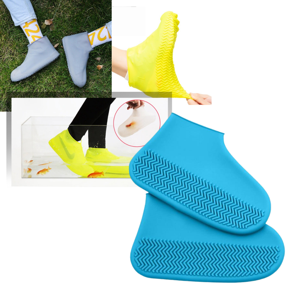 1 Paire de couvre-chaussures imperméables en silicone