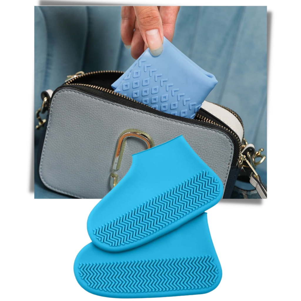 1 Paire de couvre-chaussures imperméables en silicone
