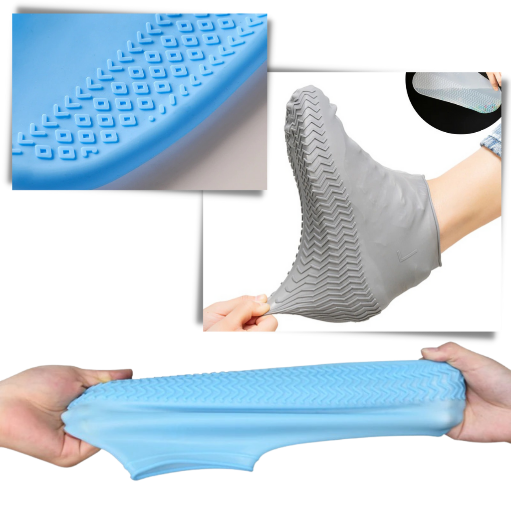 1 Paire de couvre-chaussures imperméables en silicone
