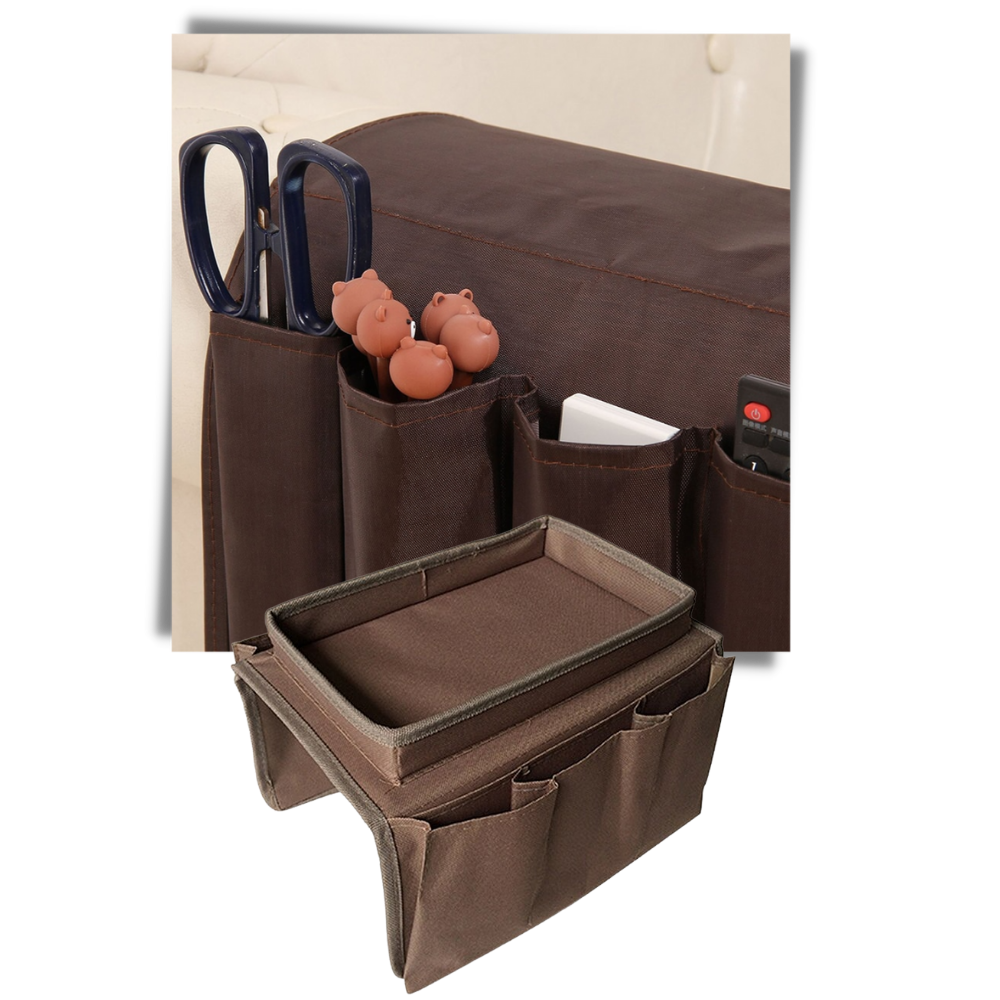 Sac de rangement pour accoudoir de canapé