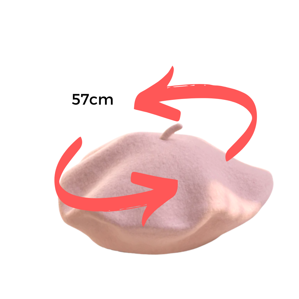 Béret classique en laine pour femme