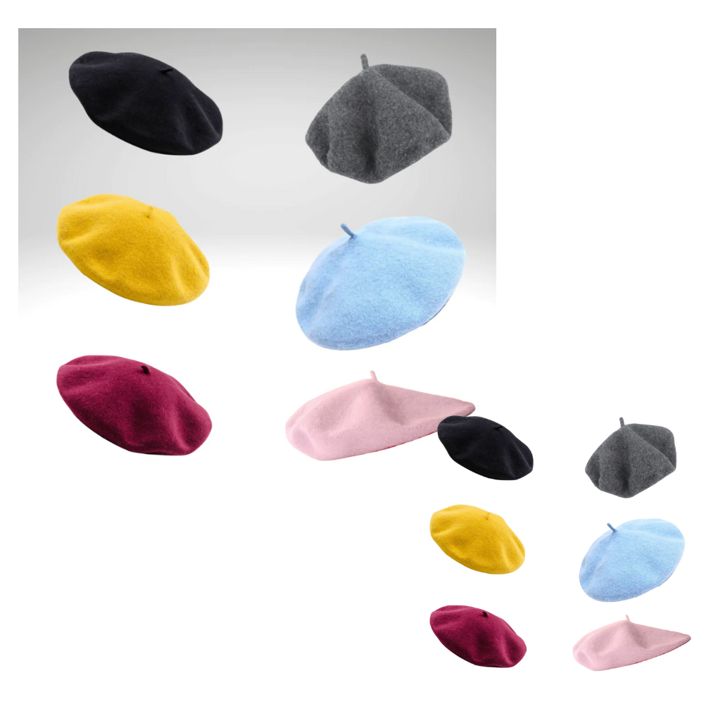 Béret classique en laine pour femme