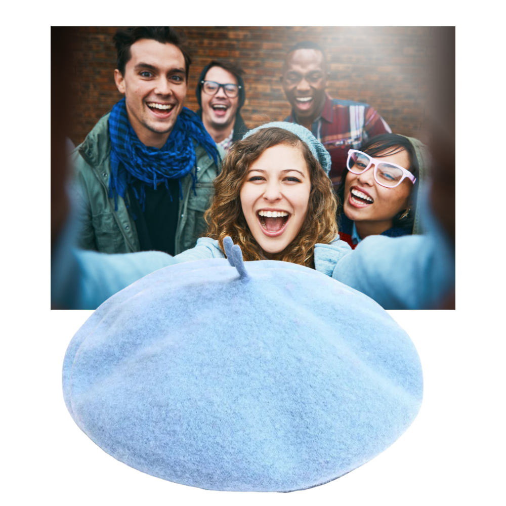 Béret classique en laine pour femme