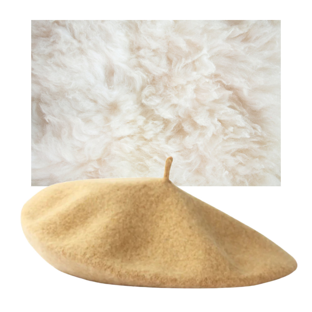Béret classique en laine pour femme