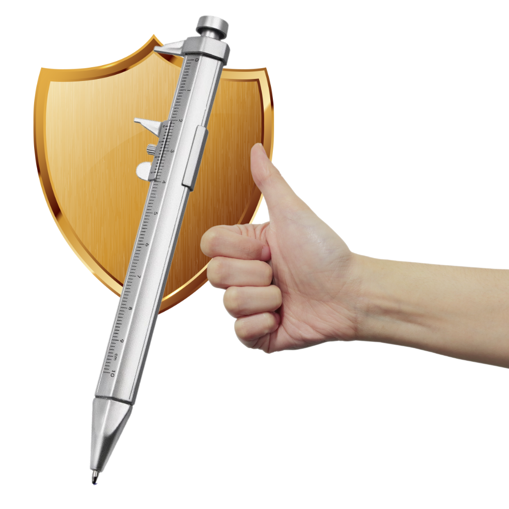 Stylo à bille étrier multifonctionnel Vernier