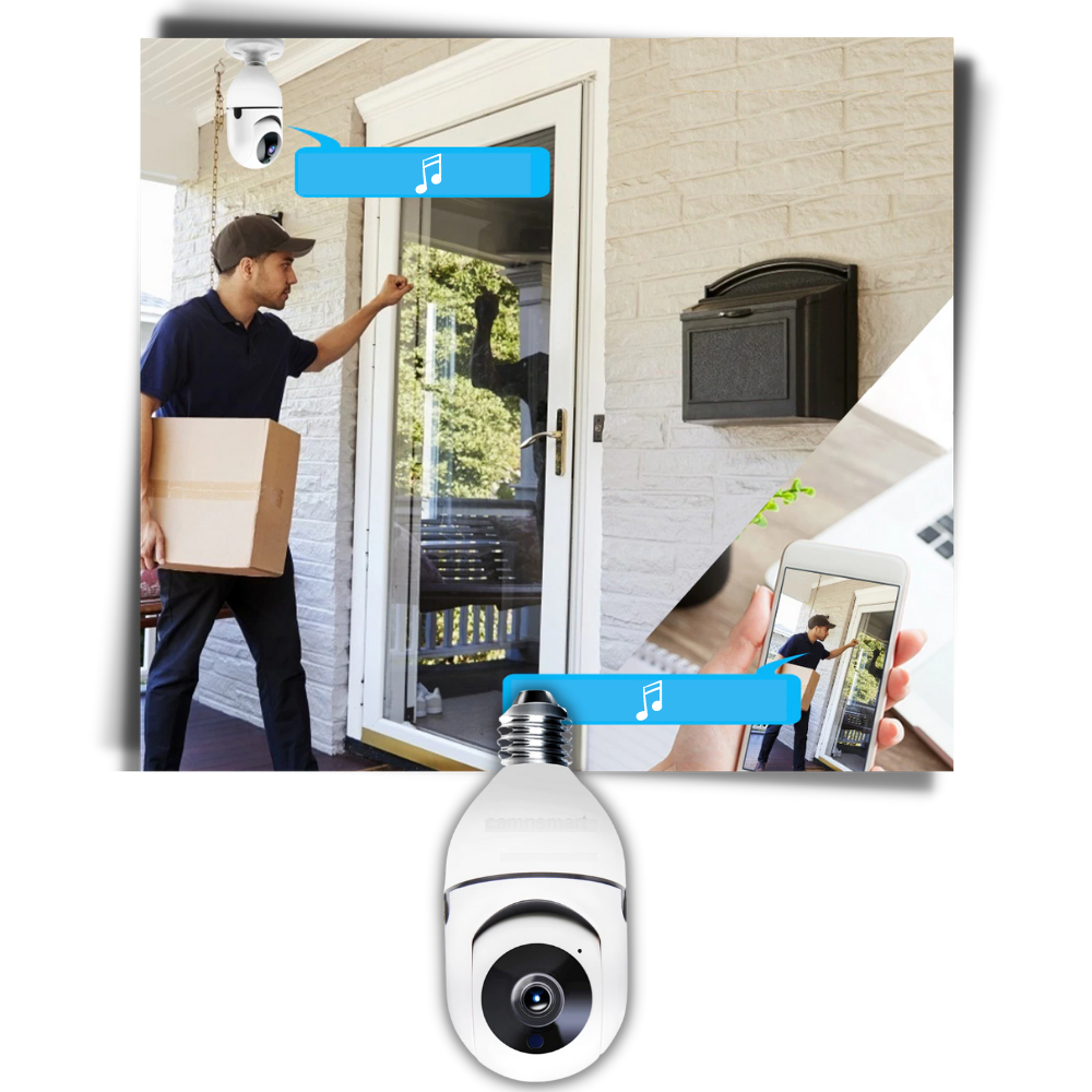 Ampoule intelligente avec caméra de surveillance