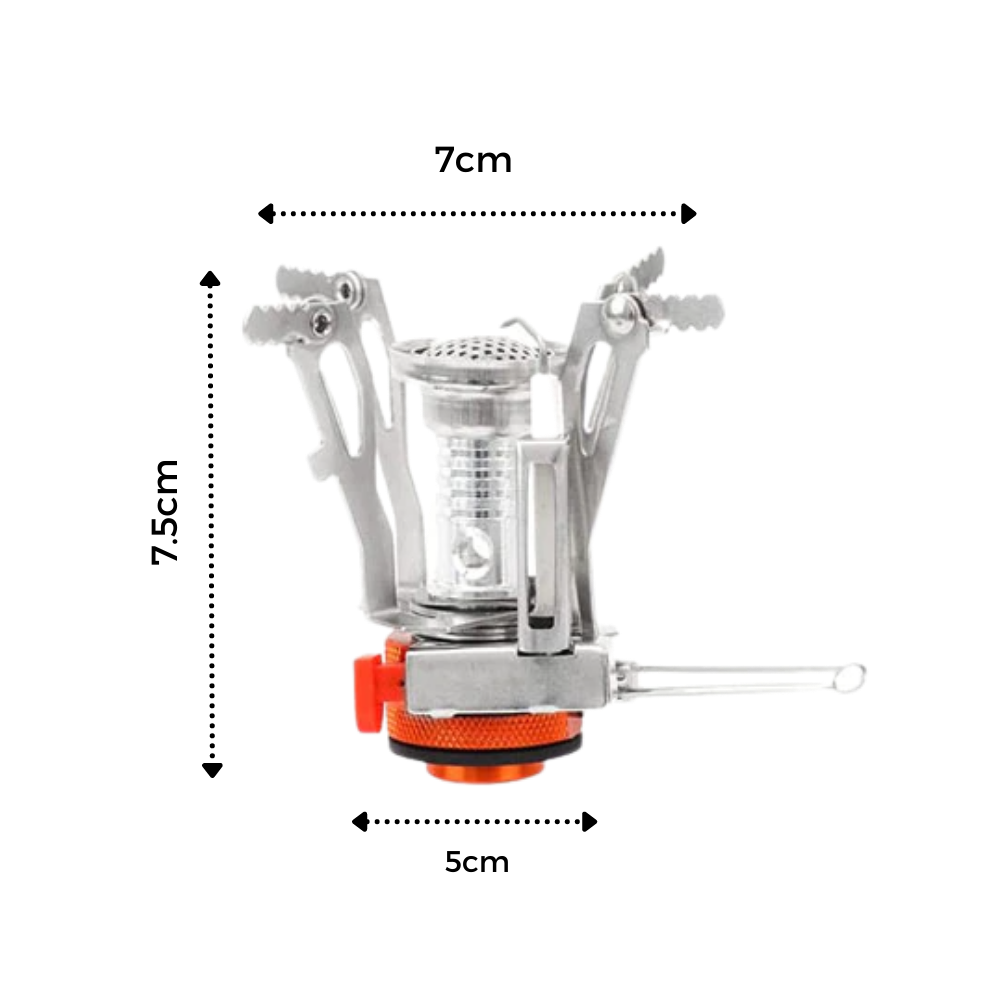 Mini réchaud de camping à gaz avec brûleur