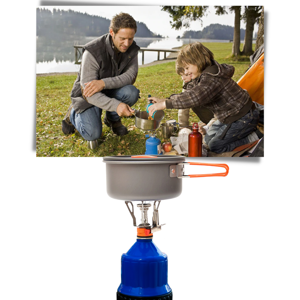 Mini réchaud de camping à gaz avec brûleur