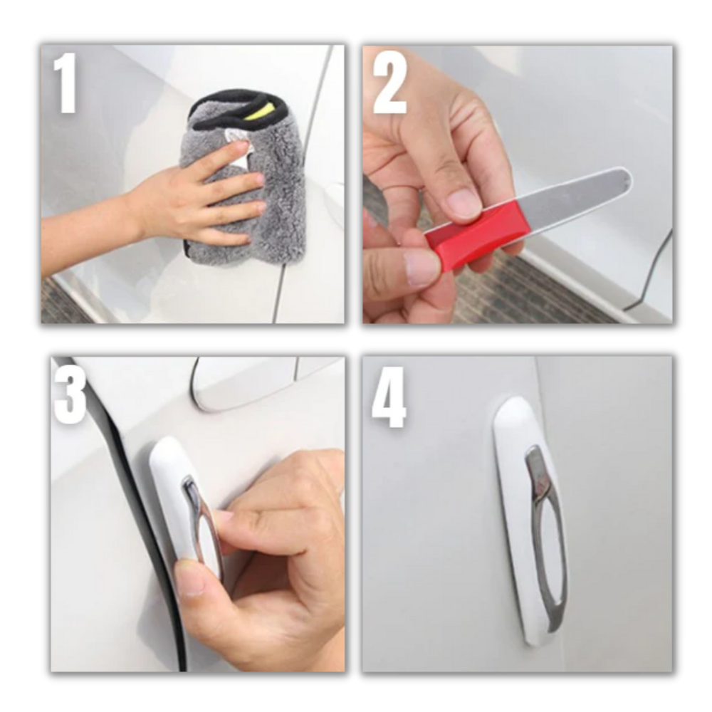 Pack de 4 bandes de protection pour portières de voiture