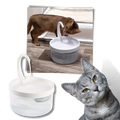 Fontaine d'eau automatique pour chat avec lumière LED