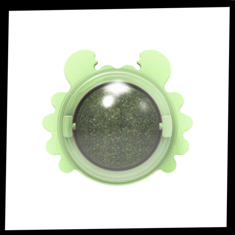 Jouet boule de menthe rotative pour chat