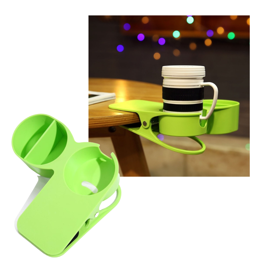 Porte-gobelet double à clipser