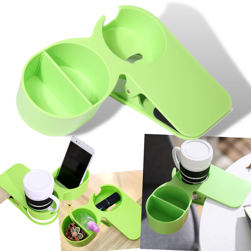 Porte-gobelet double à clipser