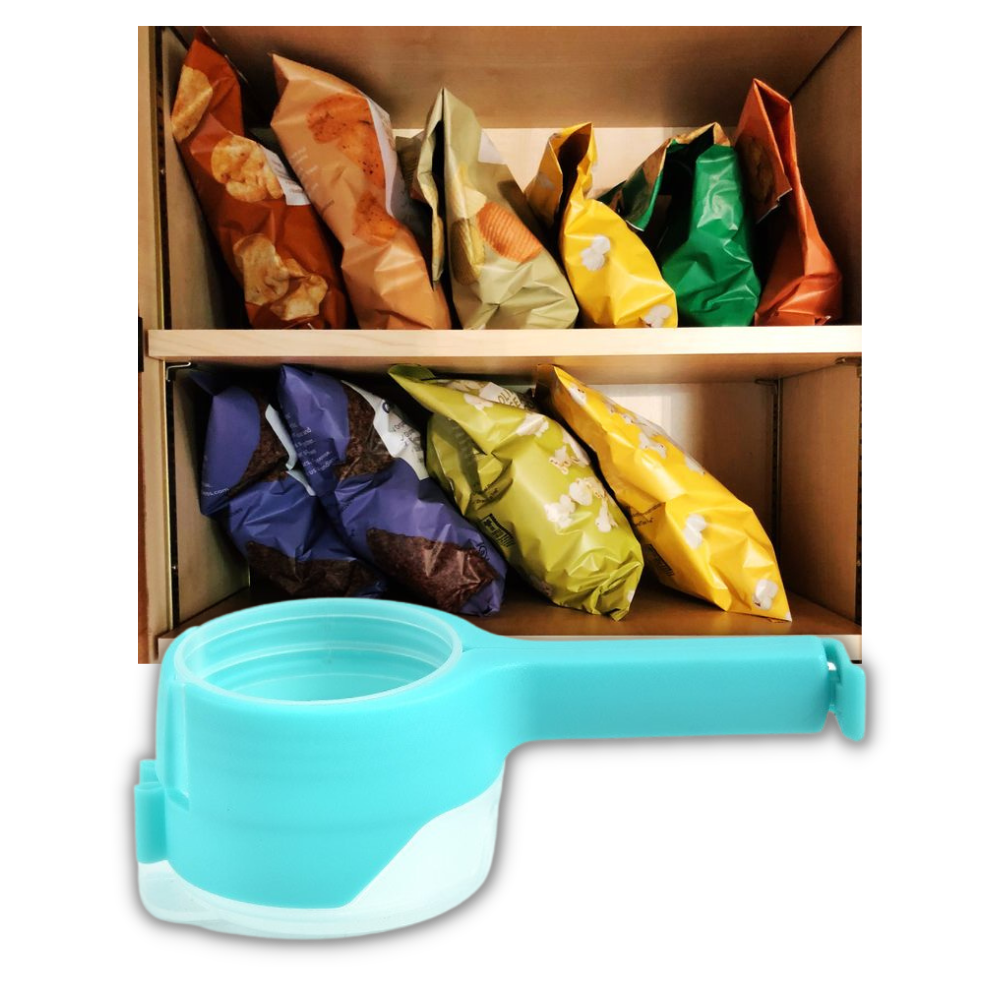 Clip pour sac alimentaire avec couvercle (2-pack)