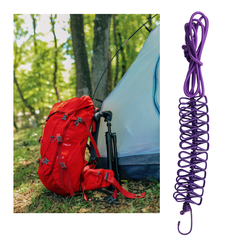 Corde à linge de camping extensible (4m)