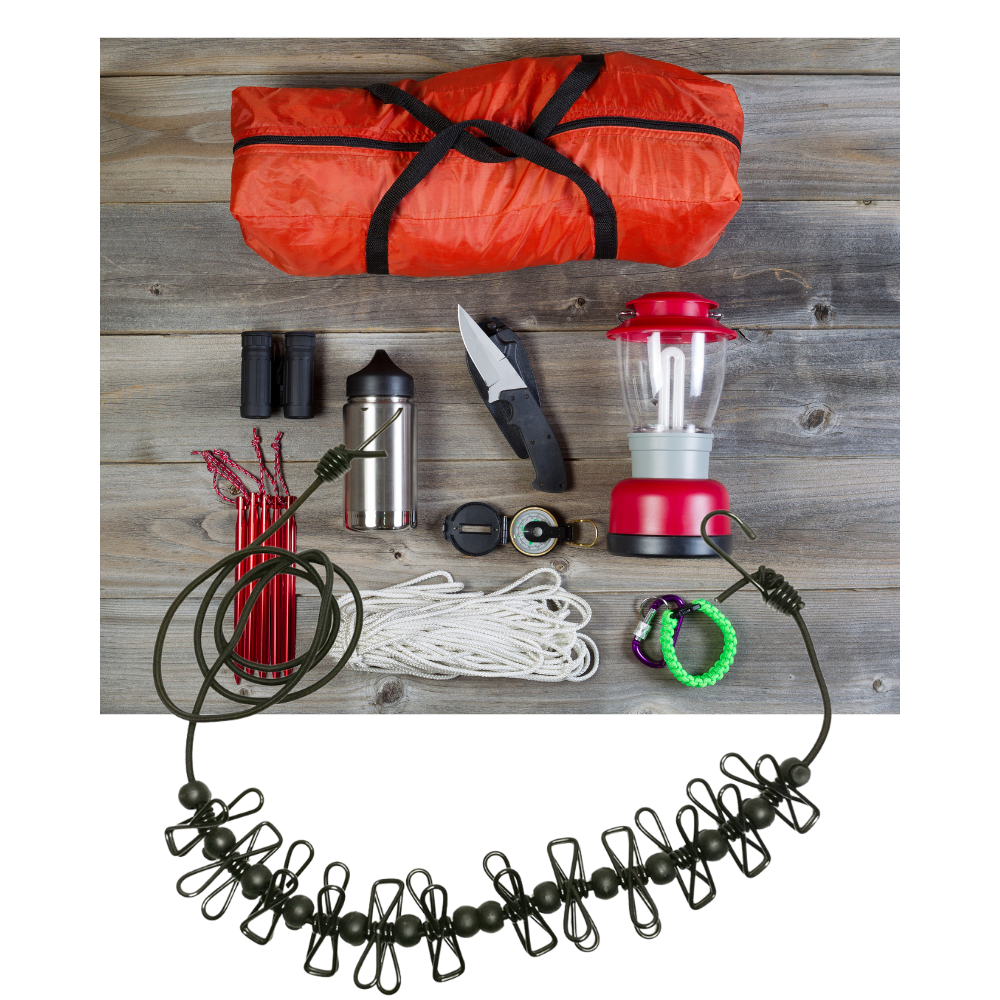 Corde à linge de camping extensible (4m)