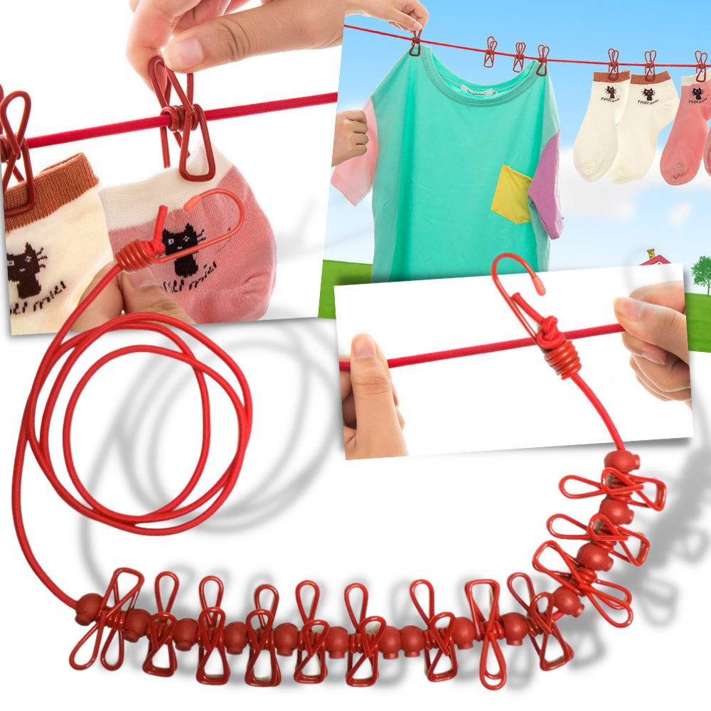 Corde à linge de camping extensible (4m)