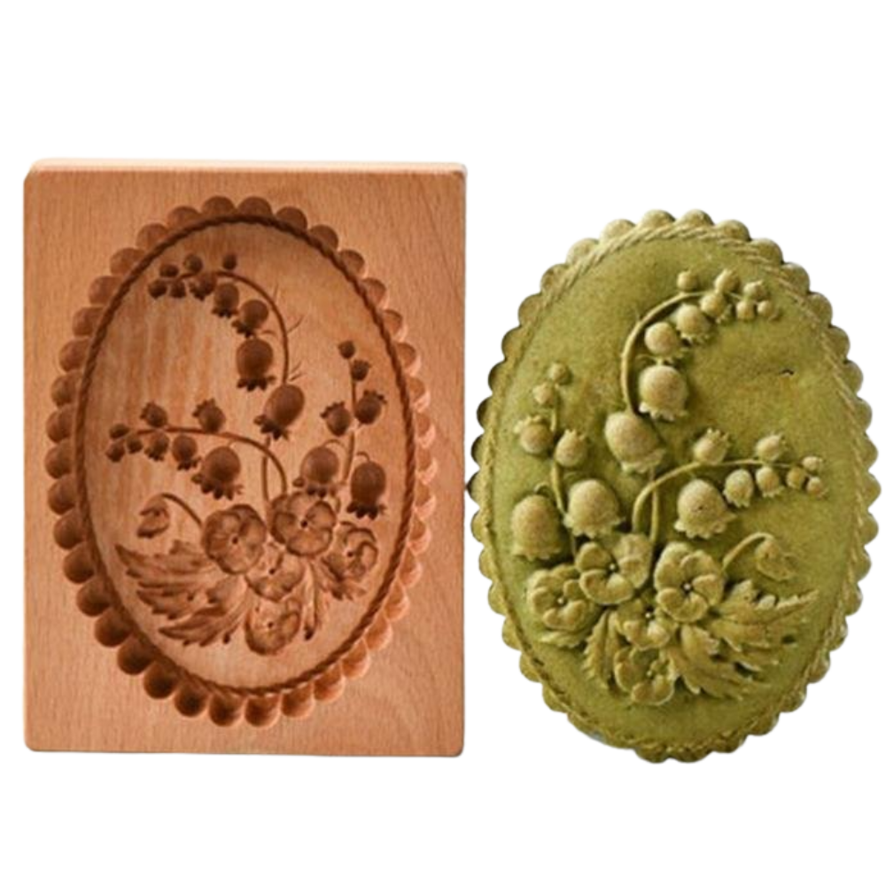 Moule à biscuits en bois