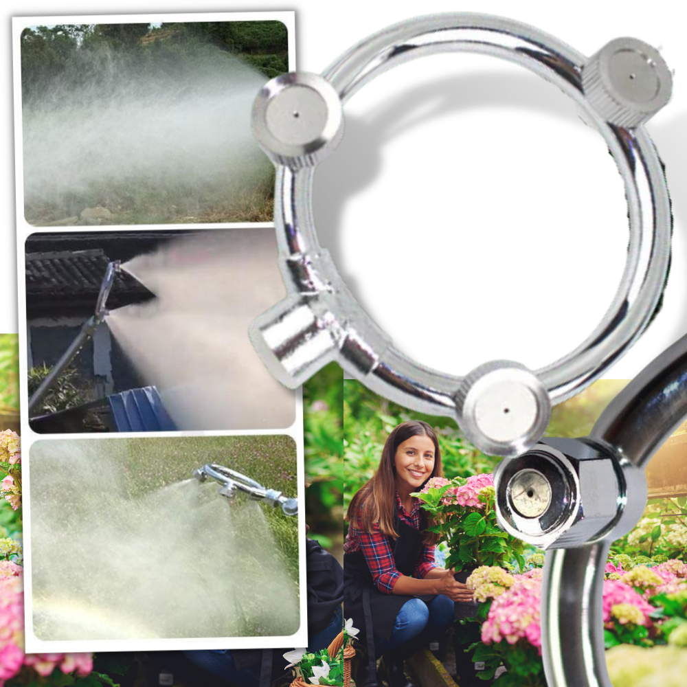 Buse d'arrosage de jardin à trois têtes