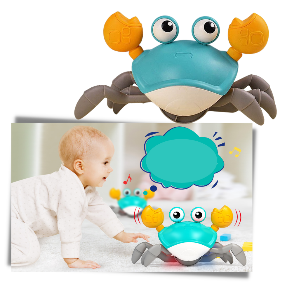 Jouet crabe avec détecteur de mouvement