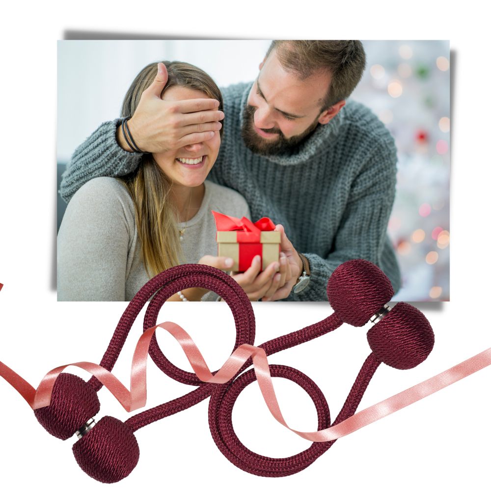 Lot de 2 attaches magnétiques pour rideaux