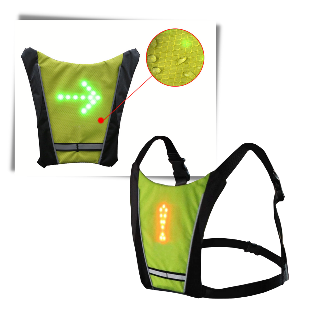Gilet de cyclisme réfléchissant à LED