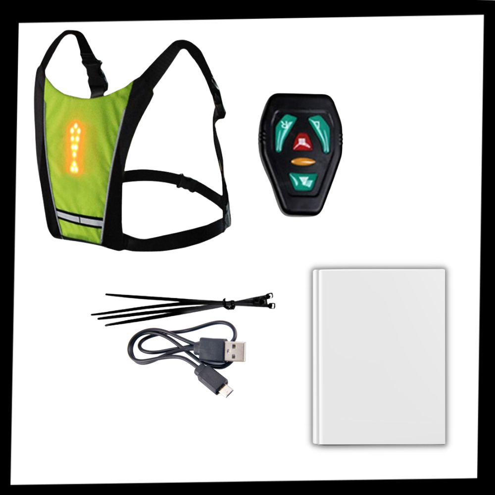 Gilet de cyclisme réfléchissant à LED