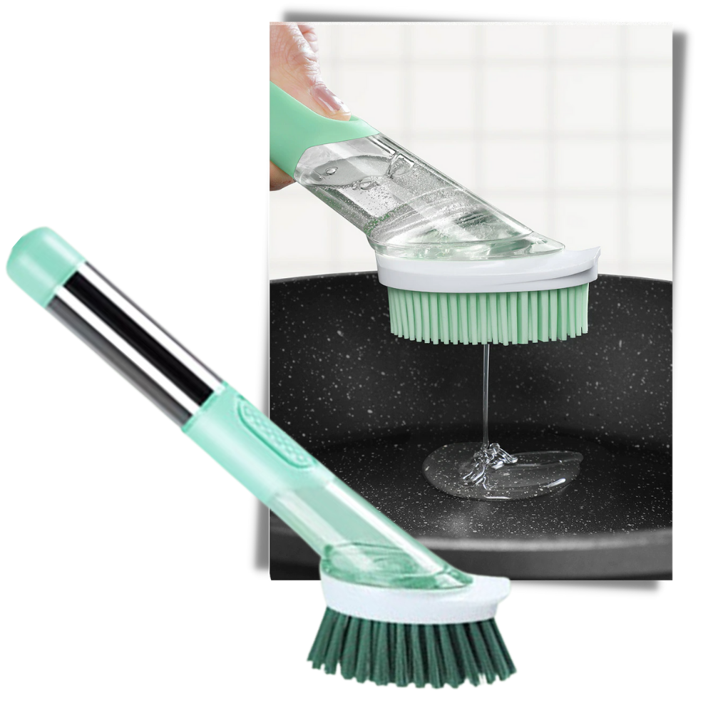 Brosse de vaisselle avec distributeur de savon