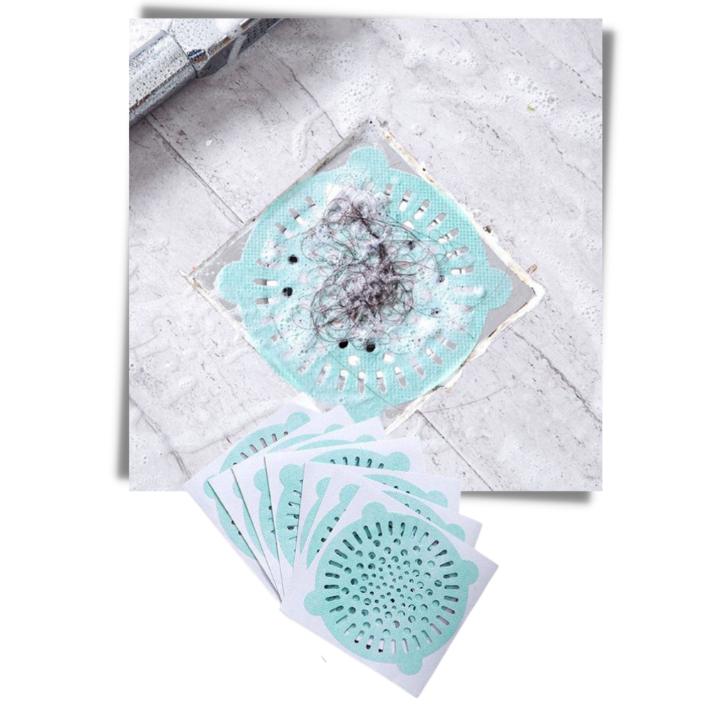 Lot de 10 filtres d'évacuation jetables adhésifs