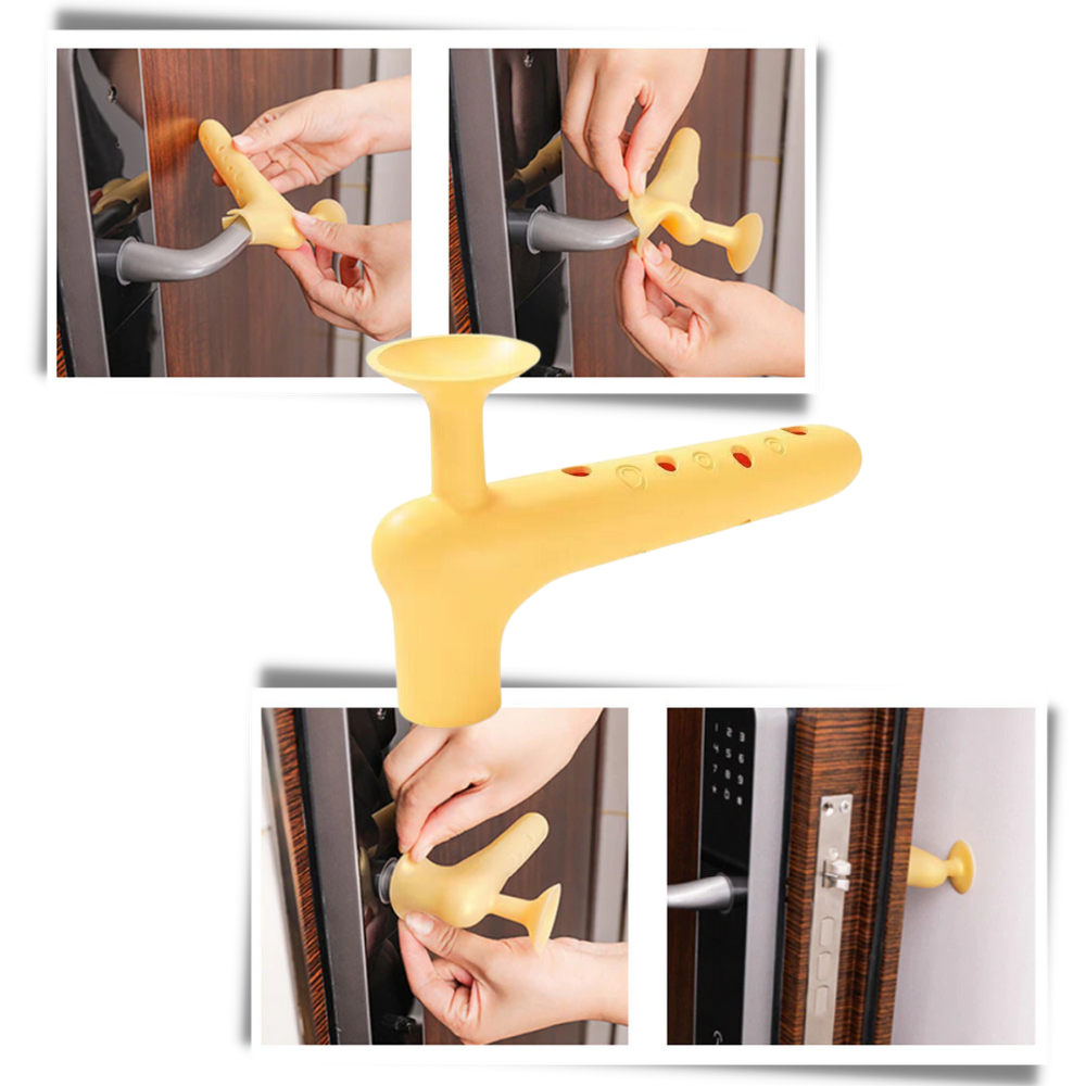 Lot de 2 housses de protection en silicone pour poignée de porte