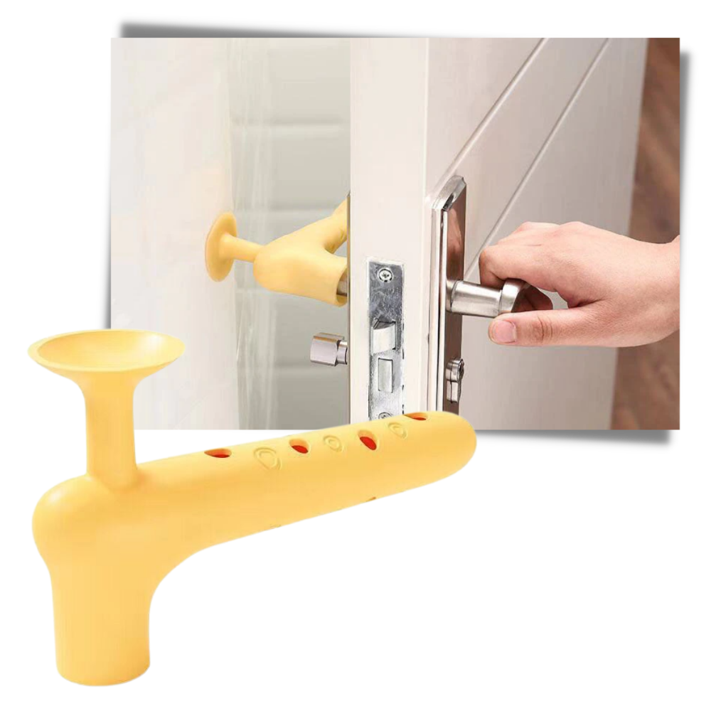 Lot de 2 housses de protection en silicone pour poignée de porte
