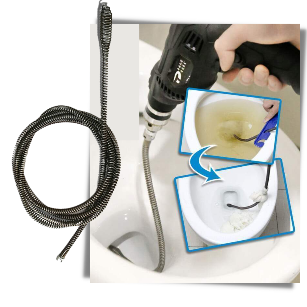 Nettoyeur de canalisations par perceuse électrique