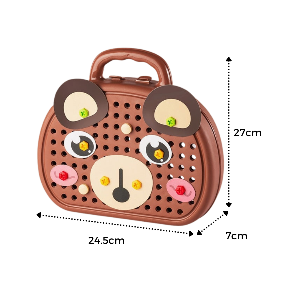 Jeu de puzzle éducatif avec kit de perçage