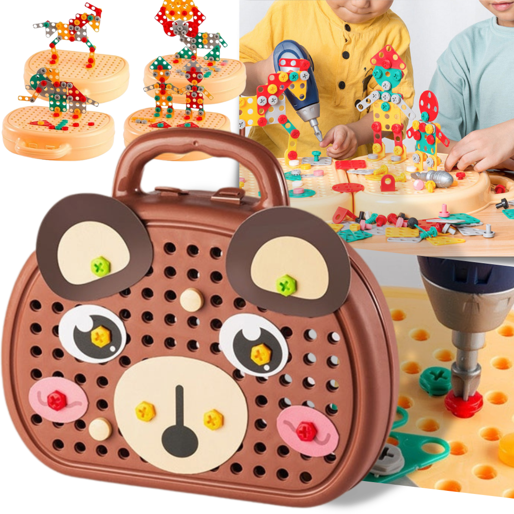 Jeu de puzzle éducatif avec kit de perçage