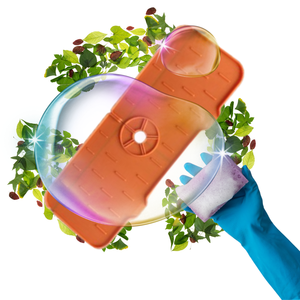 Tapis en silicone anti-éclaboussures pour évier