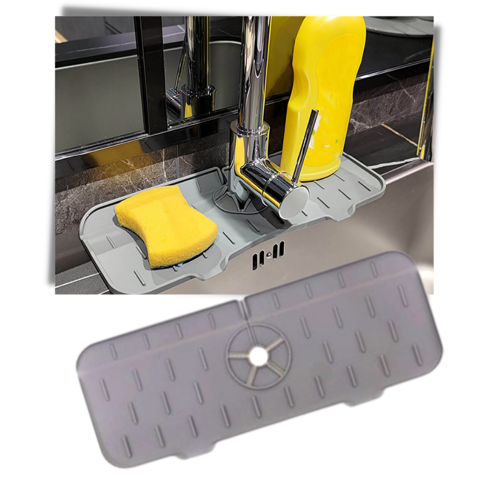 Tapis en silicone anti-éclaboussures pour évier