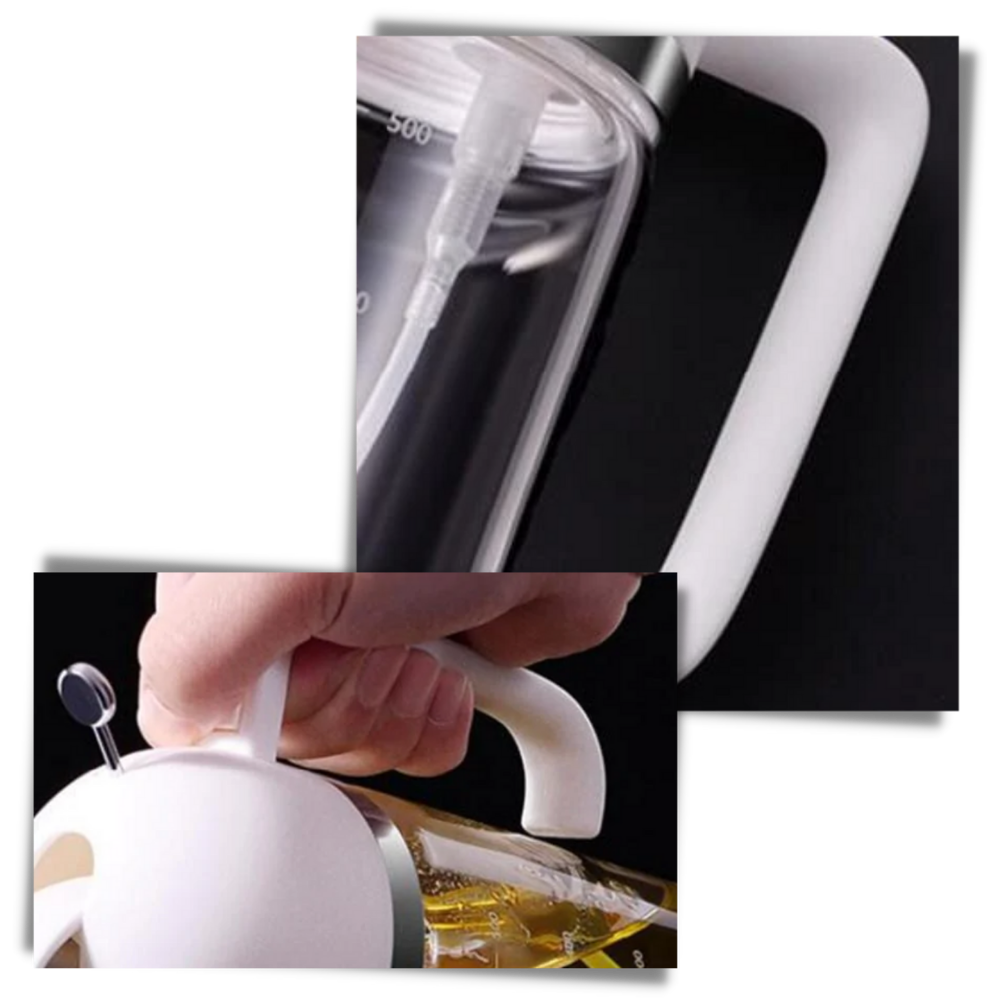 Bouteille distributeur d'huile à vaporisation et à versement