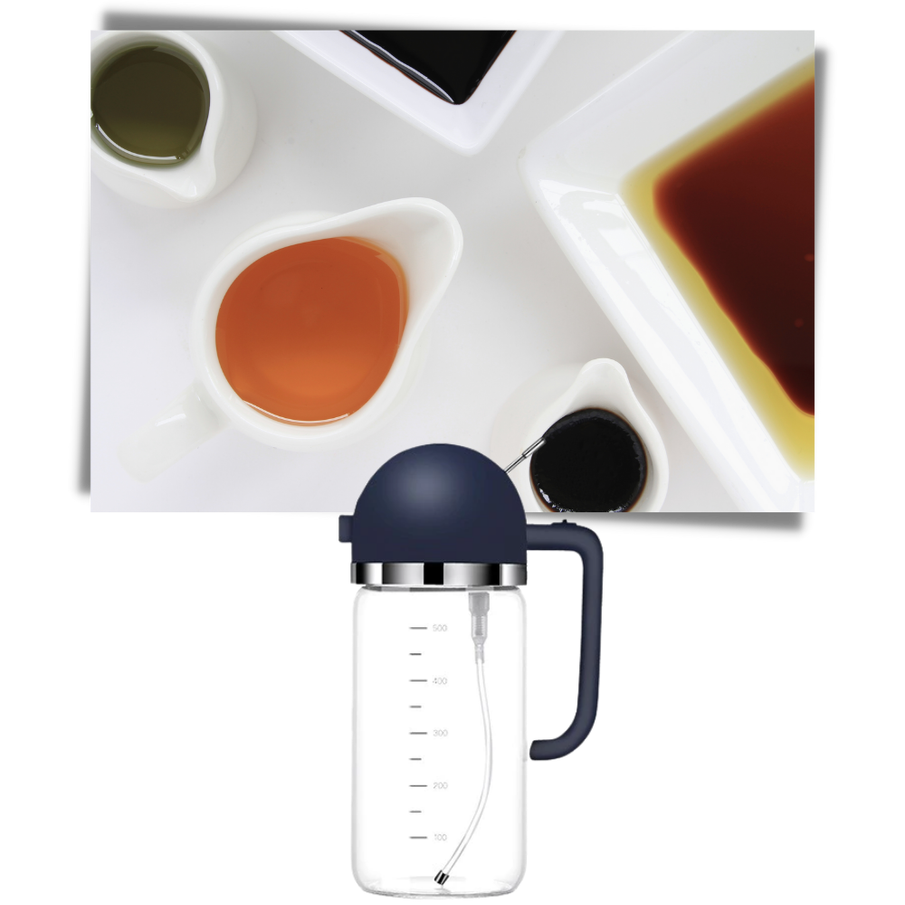 Bouteille distributeur d'huile à vaporisation et à versement