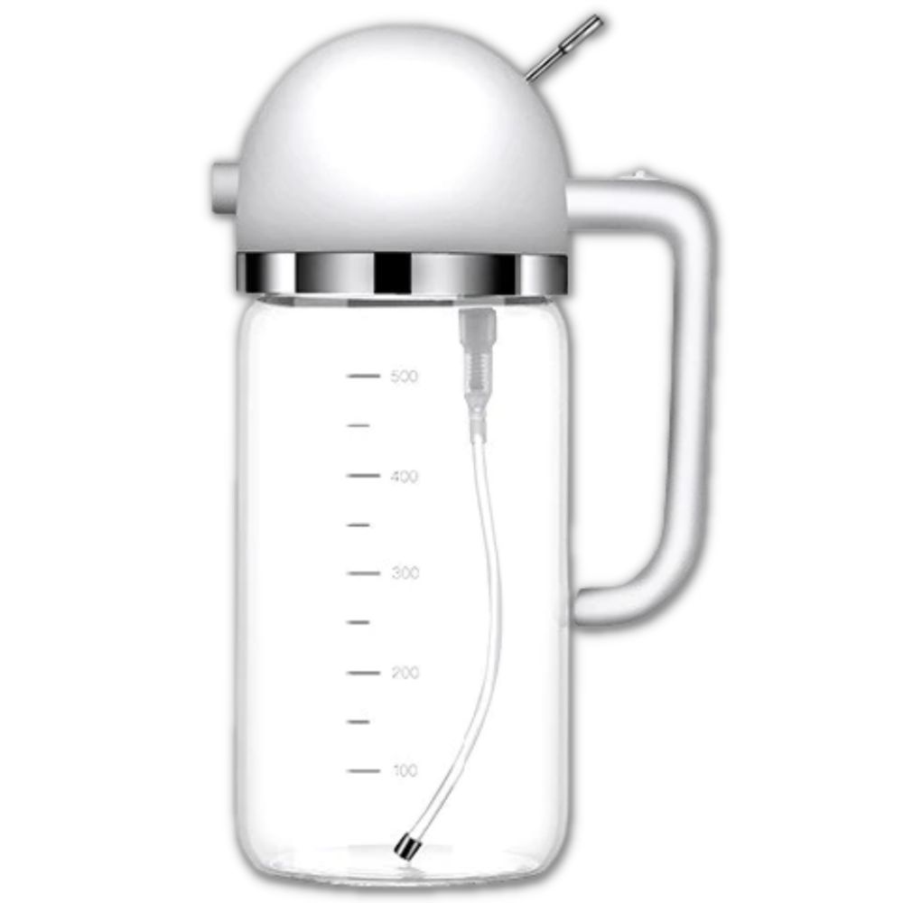 Bouteille distributeur d'huile à vaporisation et à versement