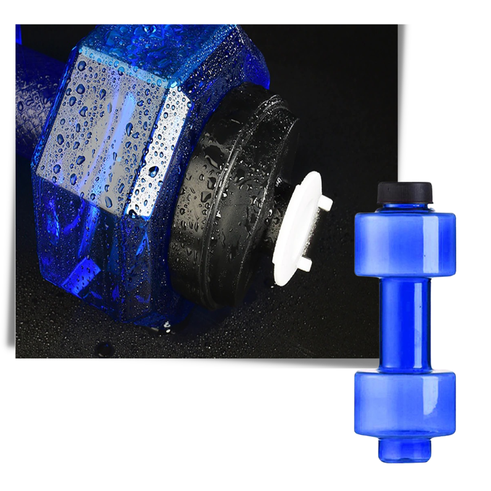 Bouteille d'eau haltère