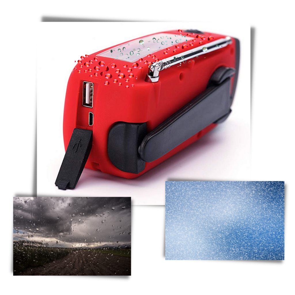 Radio d'urgence multifonctionnelle à dynamo