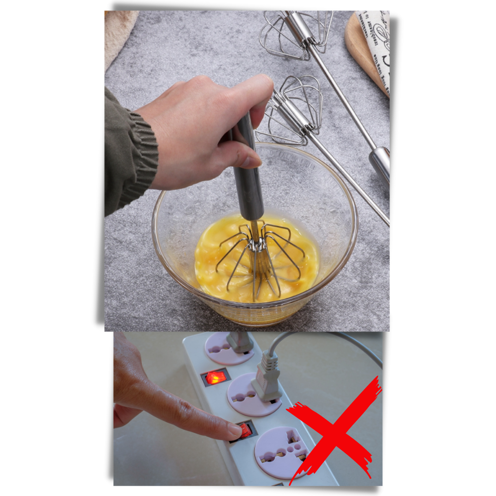 Batteur à œufs semi-automatique