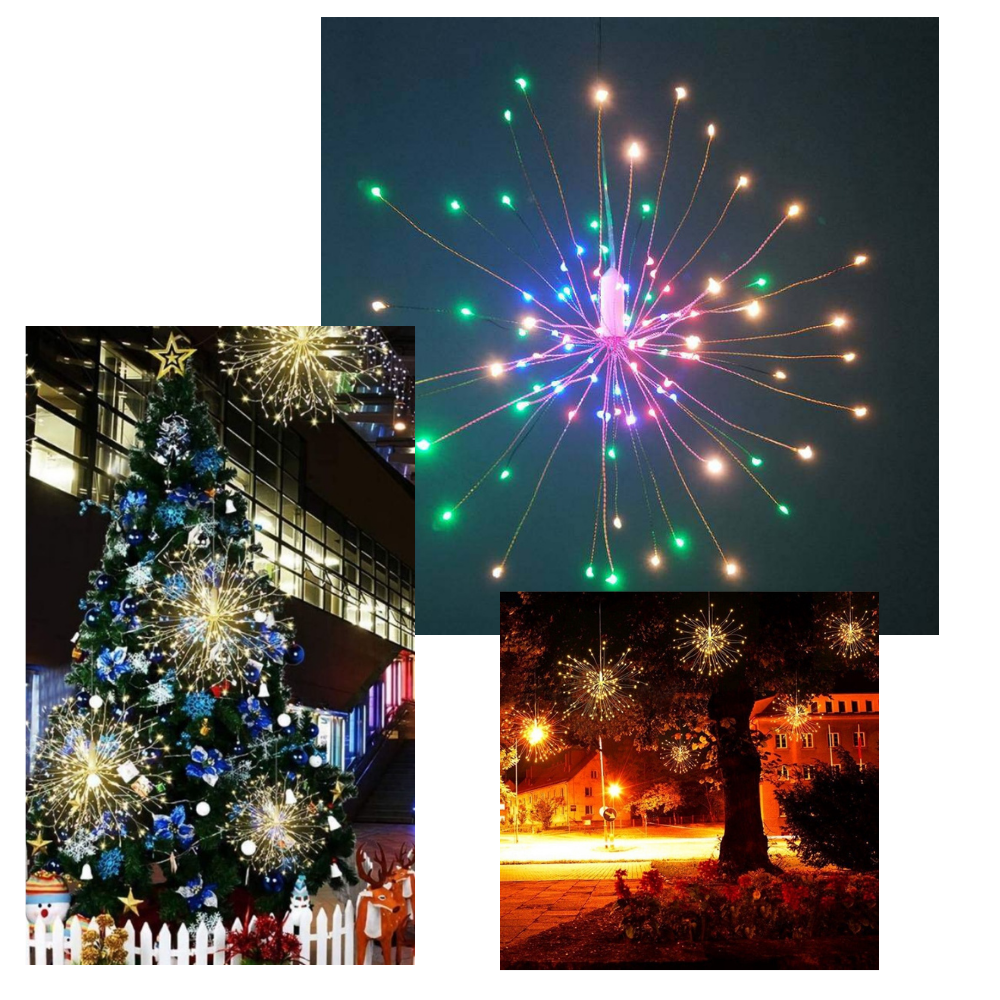 Guirlande de feux d'artifice à LED