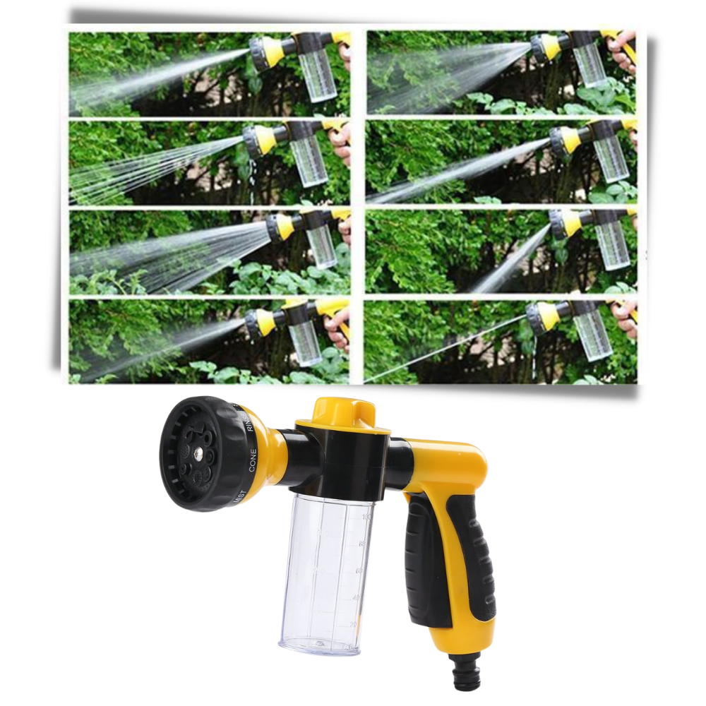 Pistolet de lavage de voiture haute pression avec distributeur de savon