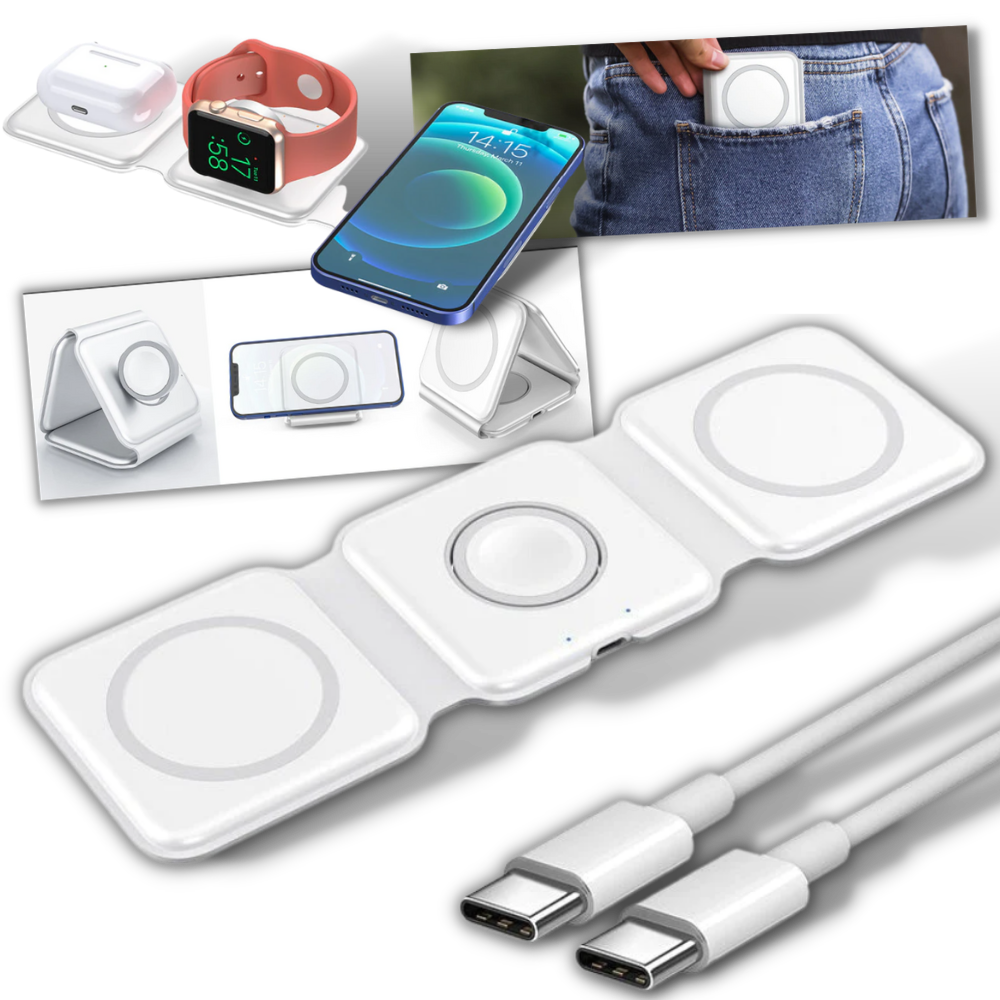 Chargeur sans fil pliable