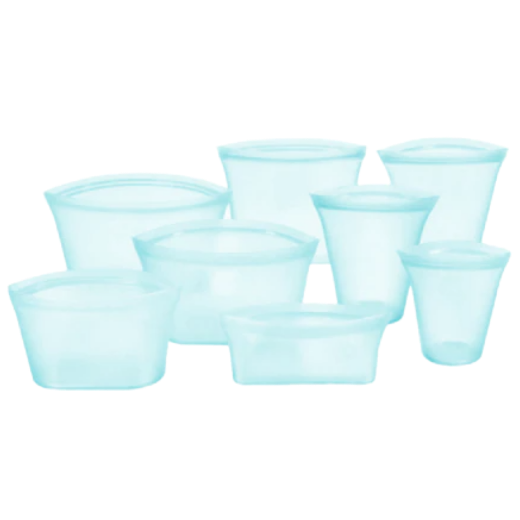 Lot de 8 sacs réutilisables en silicone pour aliments