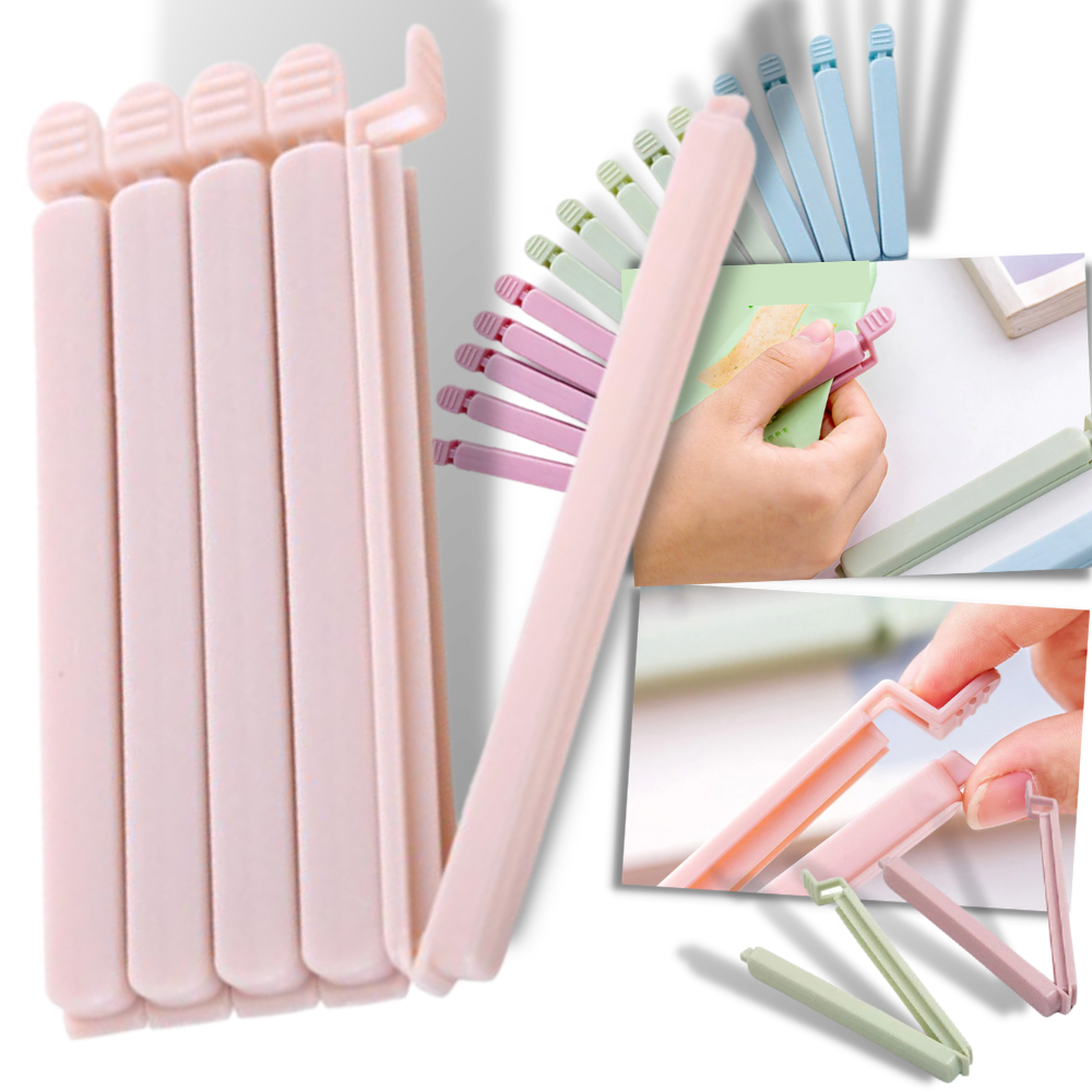 Lot de 15 clips de scellage pour sachets alimentaires