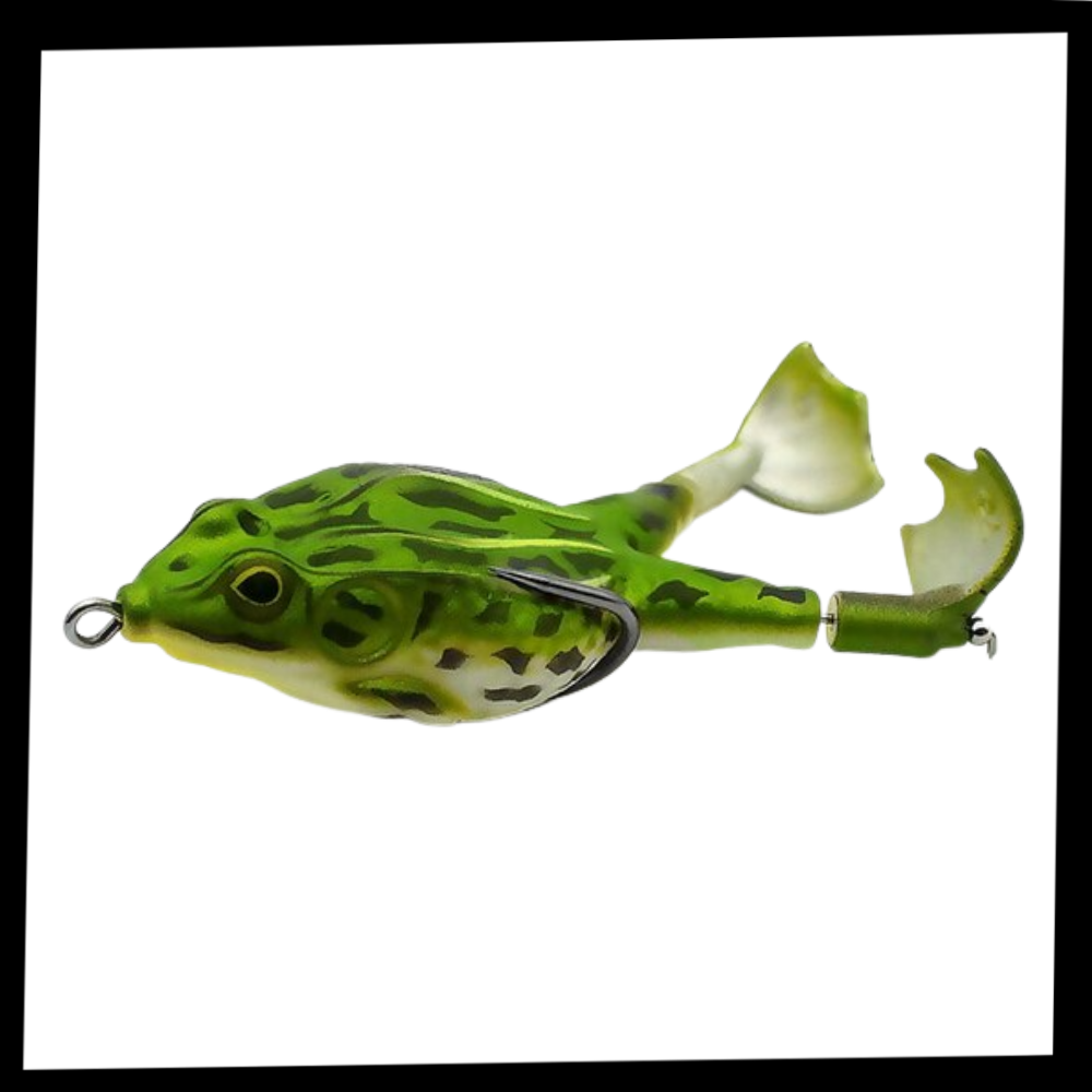 Leurre de pêche en silicone en forme de grenouille
