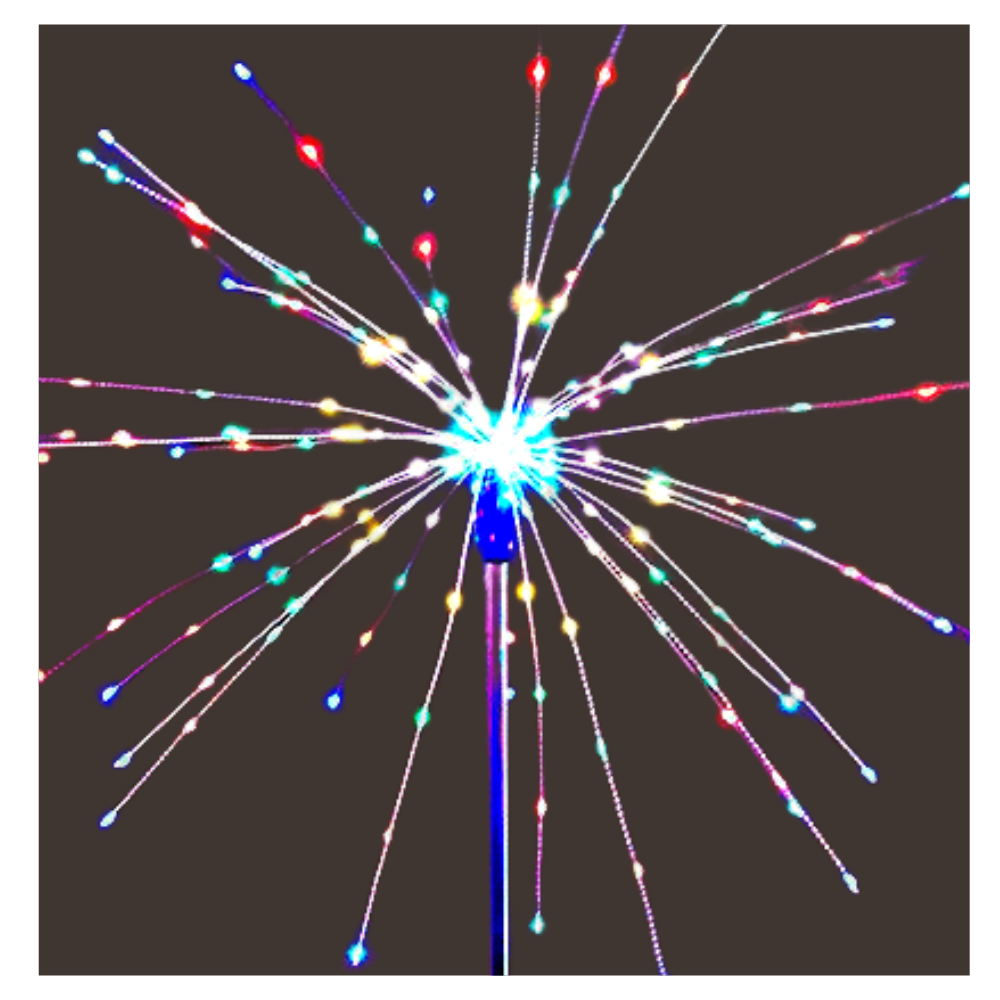 Lumières en forme de feux d'artifice électriques pour le jardin